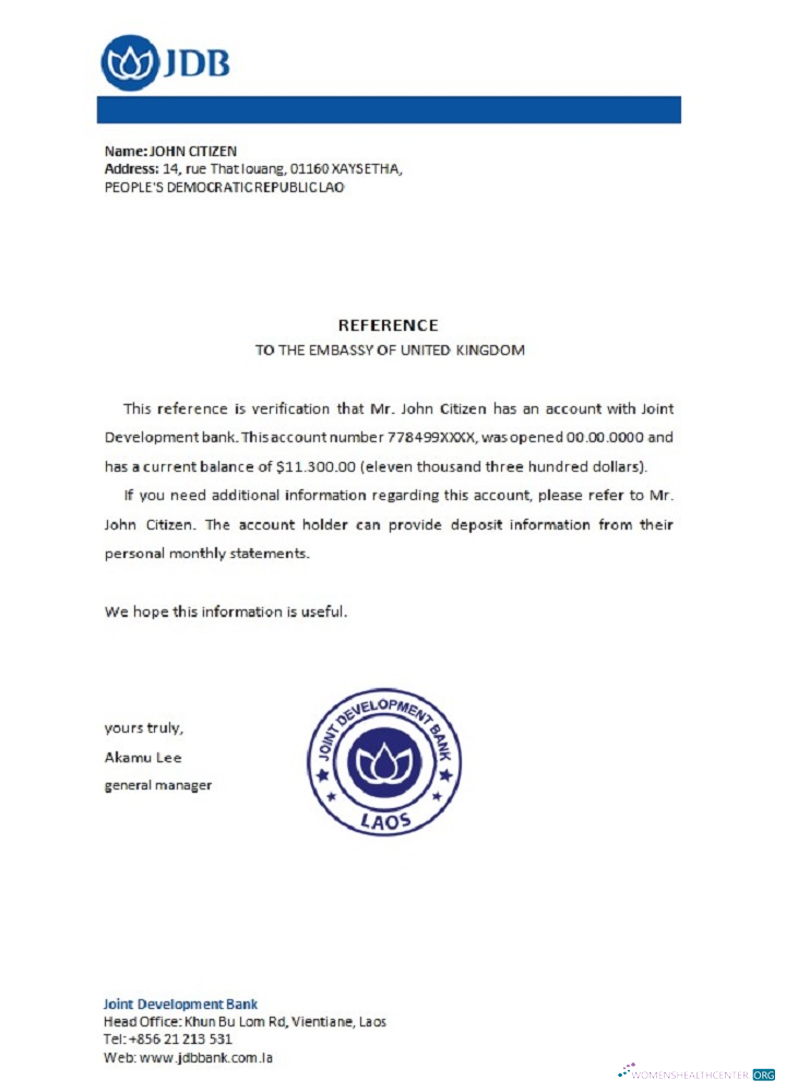 Download Laos Joint Development Bank reference Photoshop template